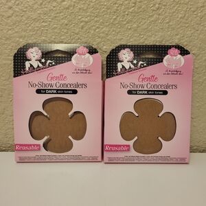 NWT Hollywood Fashion Secrets Gentle No-Show Concealers for Dark Skin Tones